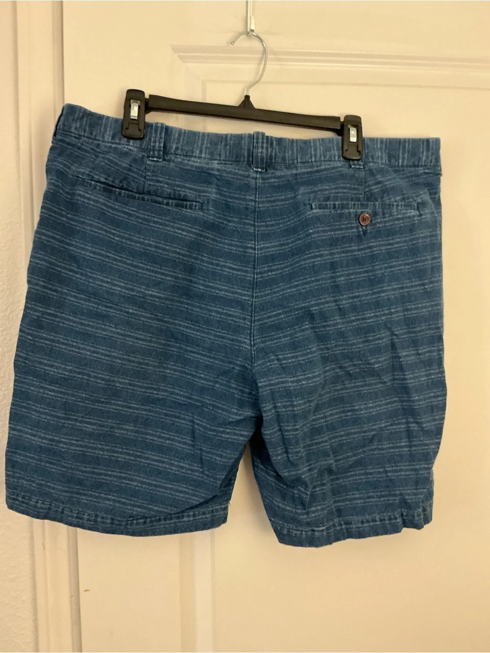 J.Crew Men's Size 38 Stanton Indigo Blue White Stripe 9